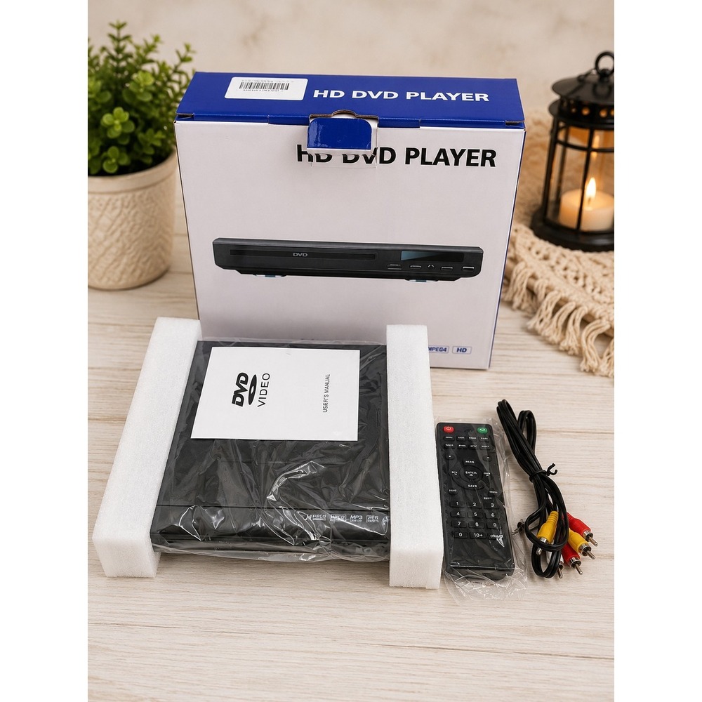 HD DVD Player HDMI USB Media Player CD DVD MP3 MPEG4 Remote Included New in Box